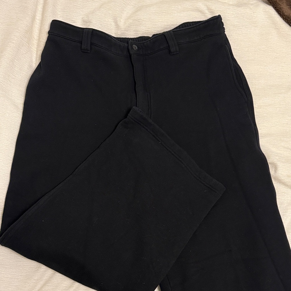 TNA Black Wide Leg Sweat Pants